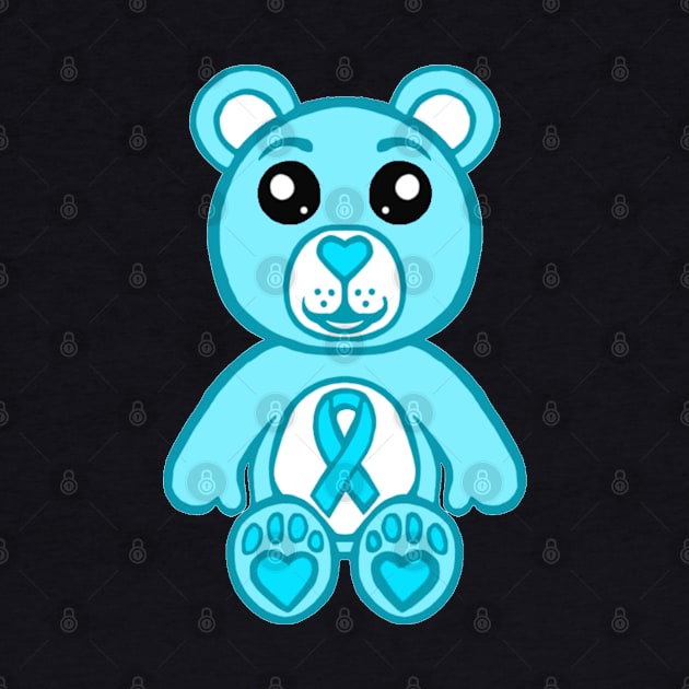 Light Blue Warrior Bear by CaitlynConnor